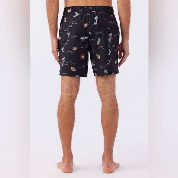 O’Neill HERMOSA ELASTIC WAIST 17" SWIM TRUNKS. NWT! - Picture 4 of 5